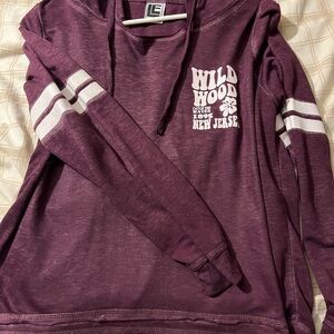 Purple Wildwood New Jersey Hoodie